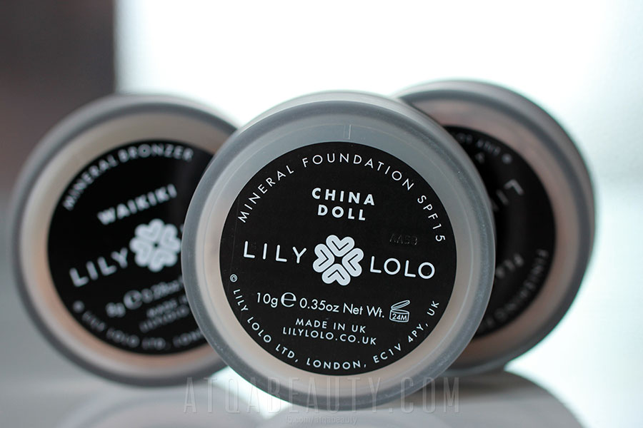 Mineralnie z Lily Lolo • Mineral Bronzer Wakiki, Foundation China Doll, Finishing Powder Flaweless Silk