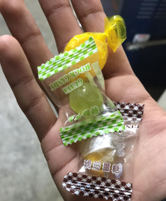 He got candies for holding open a door for some old ladies He got candies for holding open a door for some old ladies