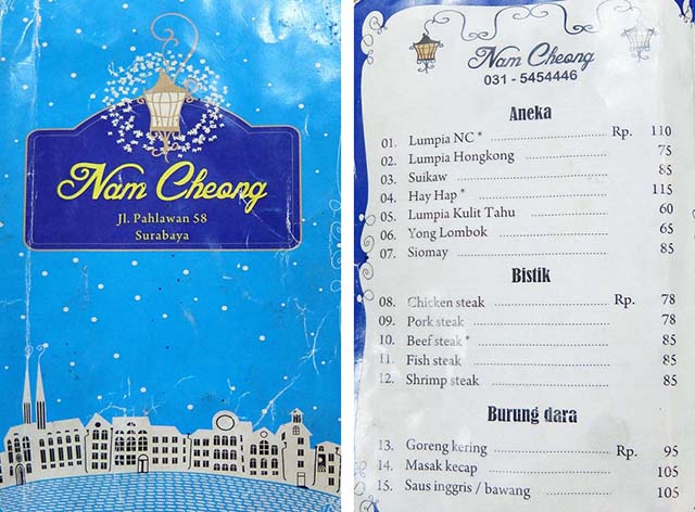 According To Me Rumah Makan Nam Cheong Surabaya Nostalgia