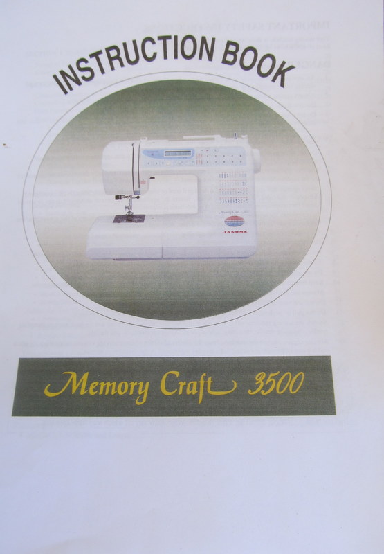 Patchouli Moon Studio Janome Memory Craft 3500 for Sale