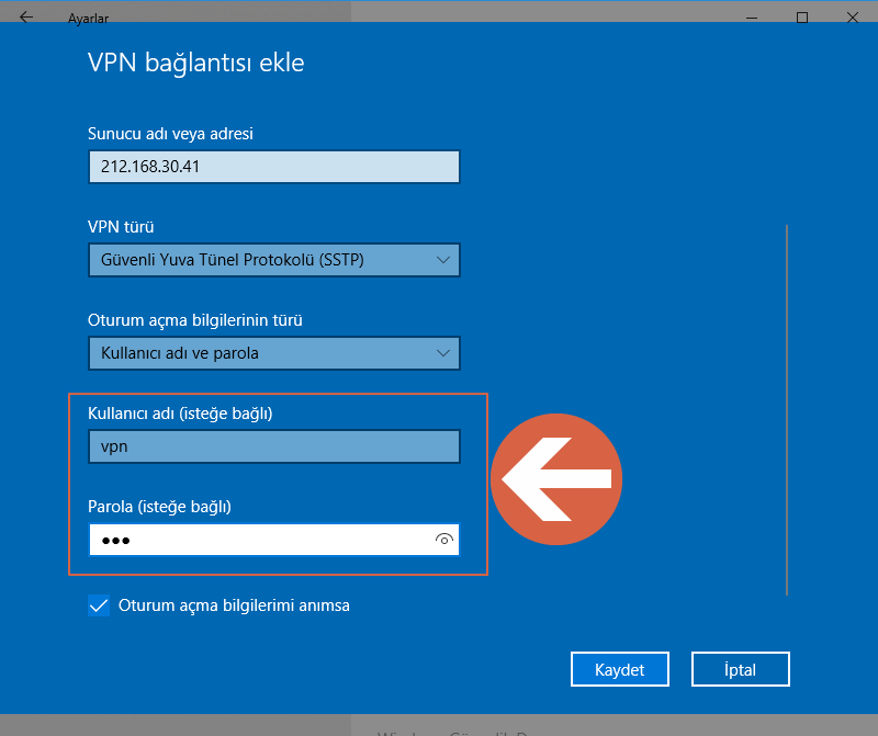 Windows 10'da VPN bağlantısı oluşturma, yapılandırma, kullanma ve silme 10 Image%2B11