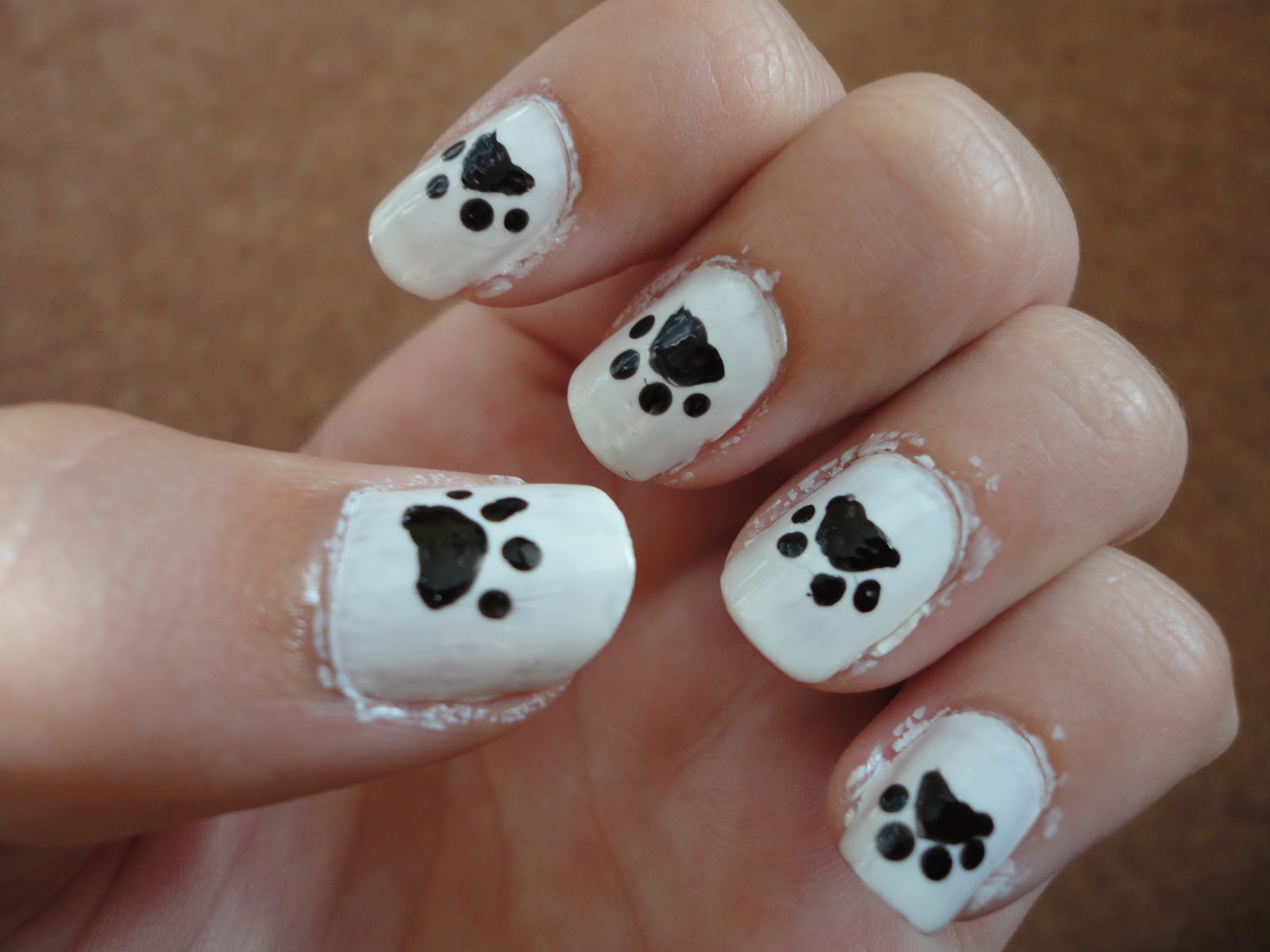 2. Adorable Puppy Paw Print Nail Art - wide 4