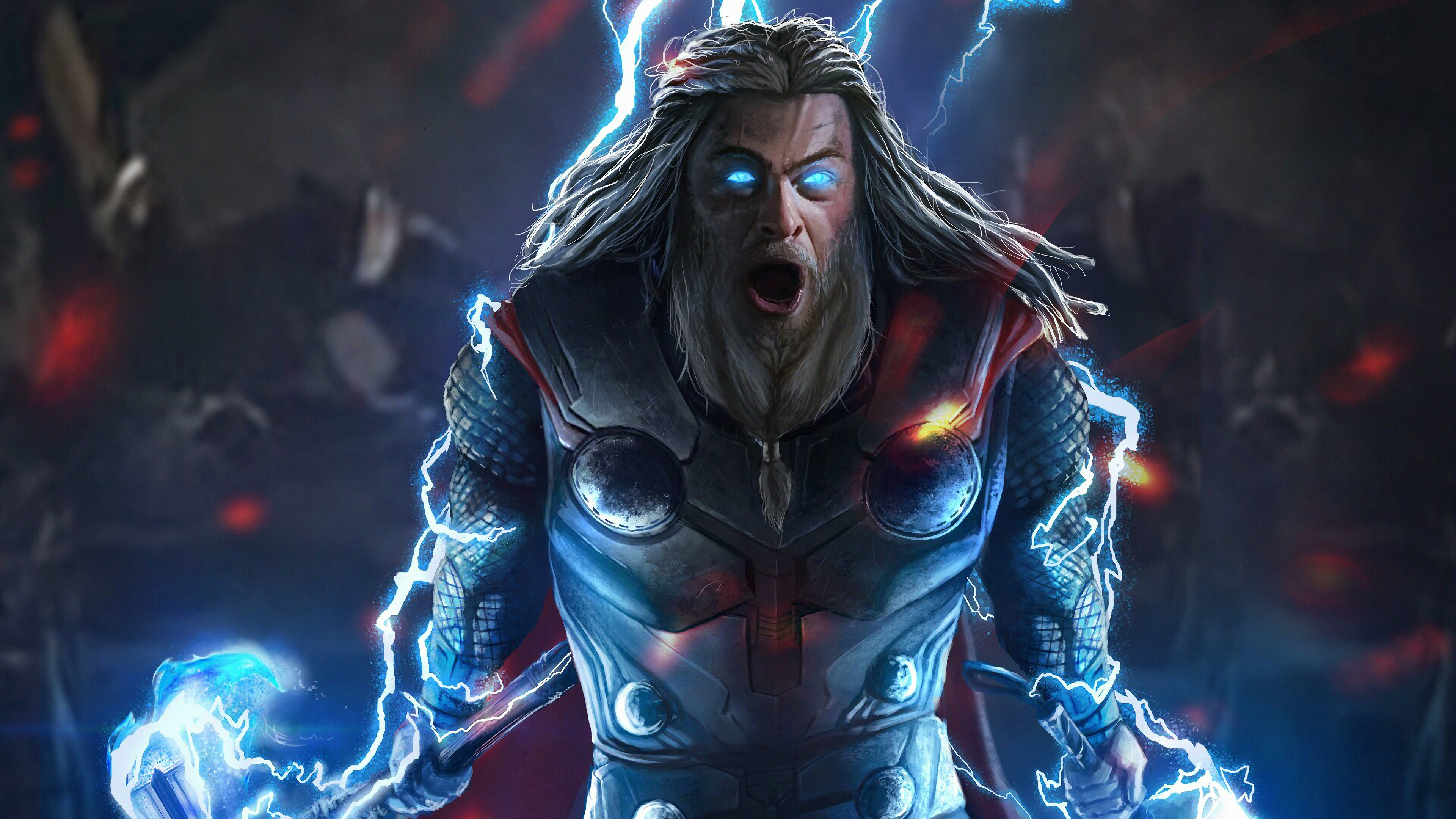 Thor Lightning Avengers Endgame 4k 179 Wallpaper Pc Desktop