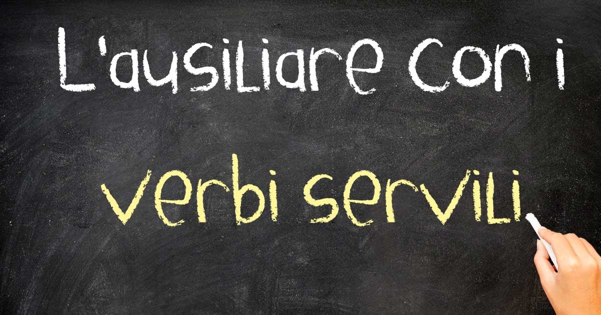 I verbi servili Impariamo! I verbi servili Impariamo!