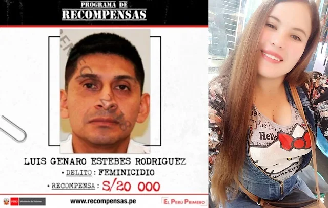 Ministerio del Interior, ofrece 20 000 soles, por información que ayude a dar con su paradero del presunto feminicida de Marisol Estela Alba