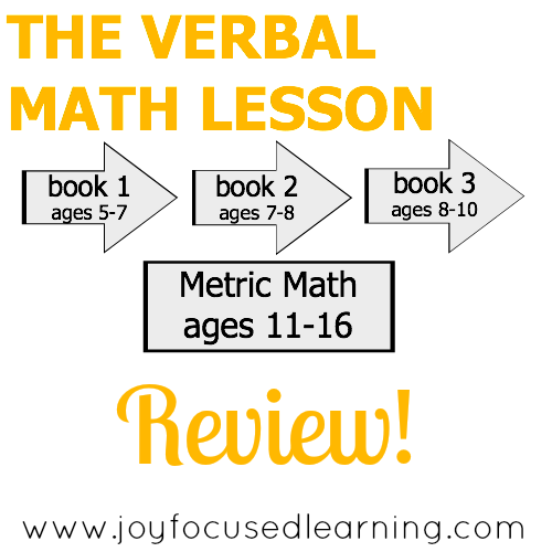 The Verbal Math Lesson Review Joy Focused Learning