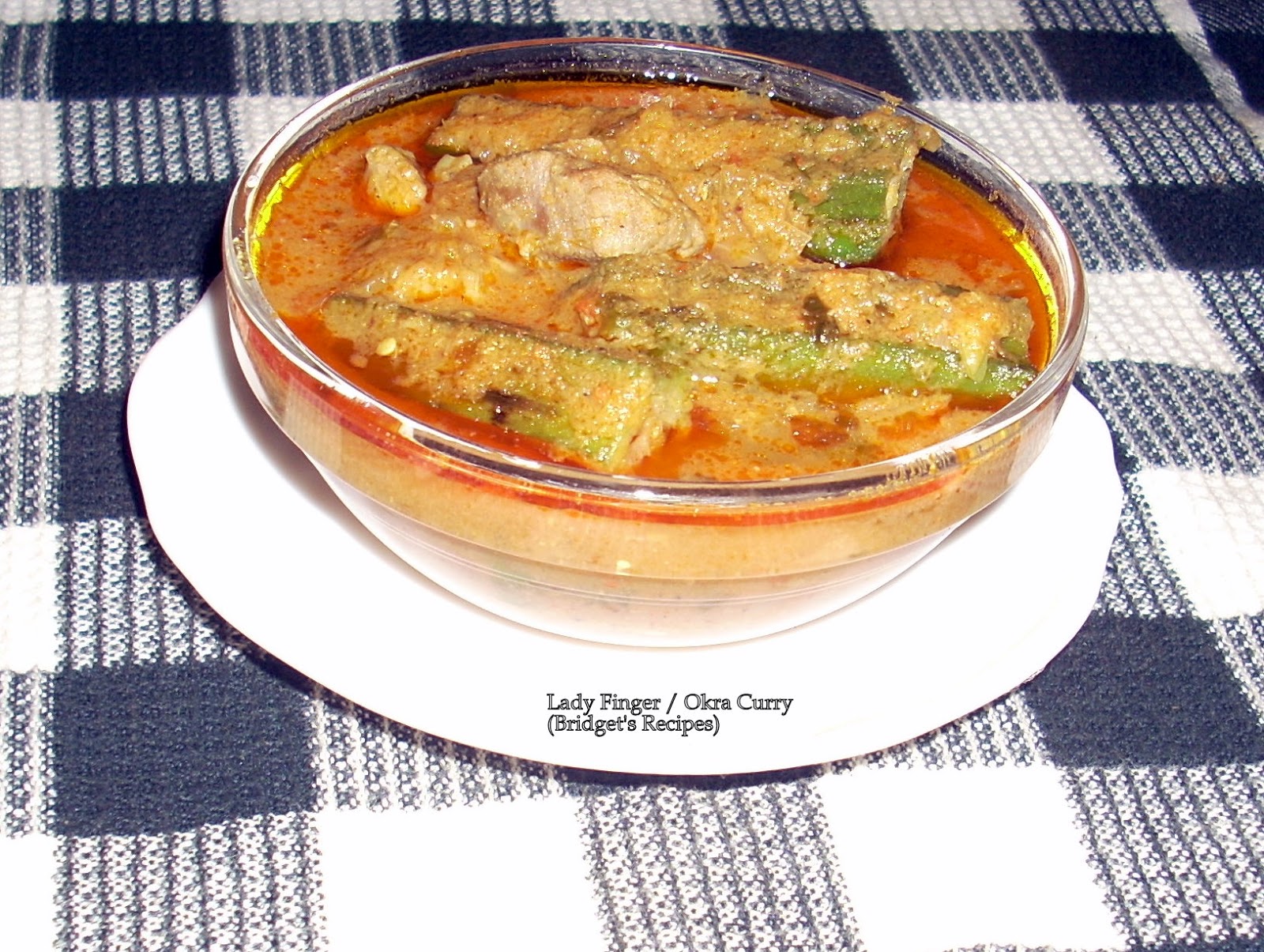 BRIDGET WHITE ANGLOINDIAN RECIPES MEAT AND LADYFINGERS (OKRA) CURRY