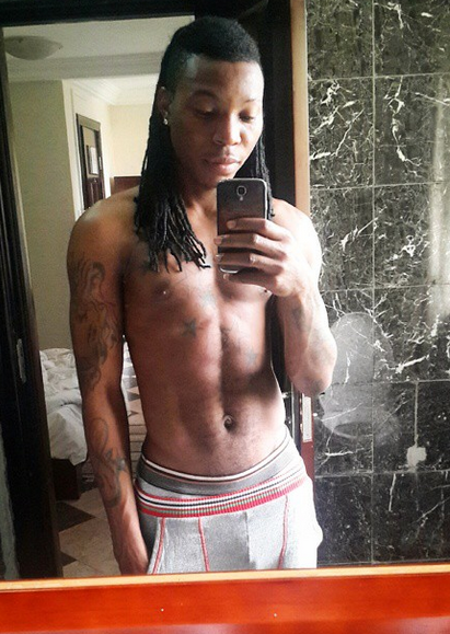 0 Photo: Solidstar shows a little of his eggplant