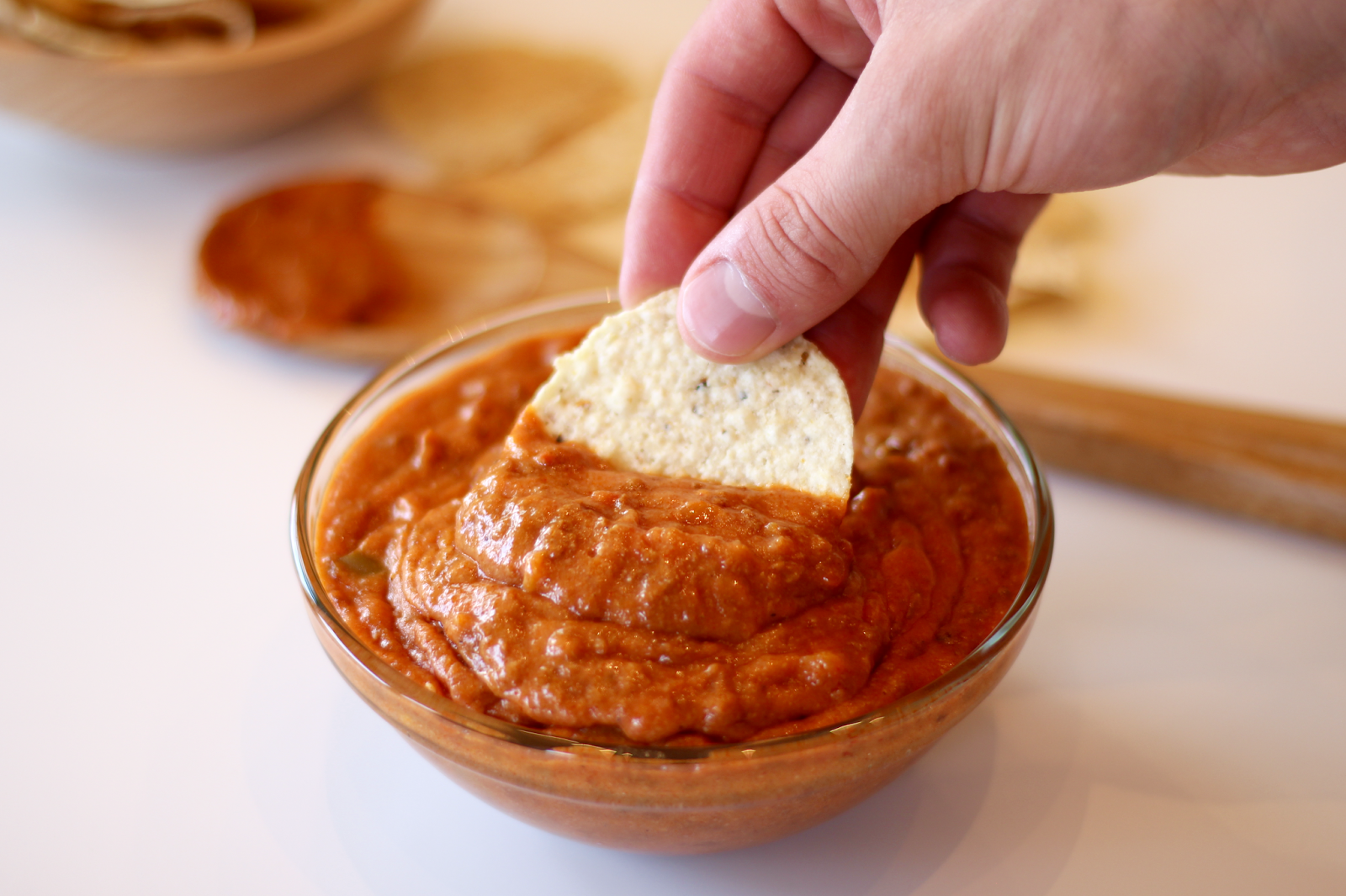 Vegan Cheesy Chorizo Dip Sarah & Nick