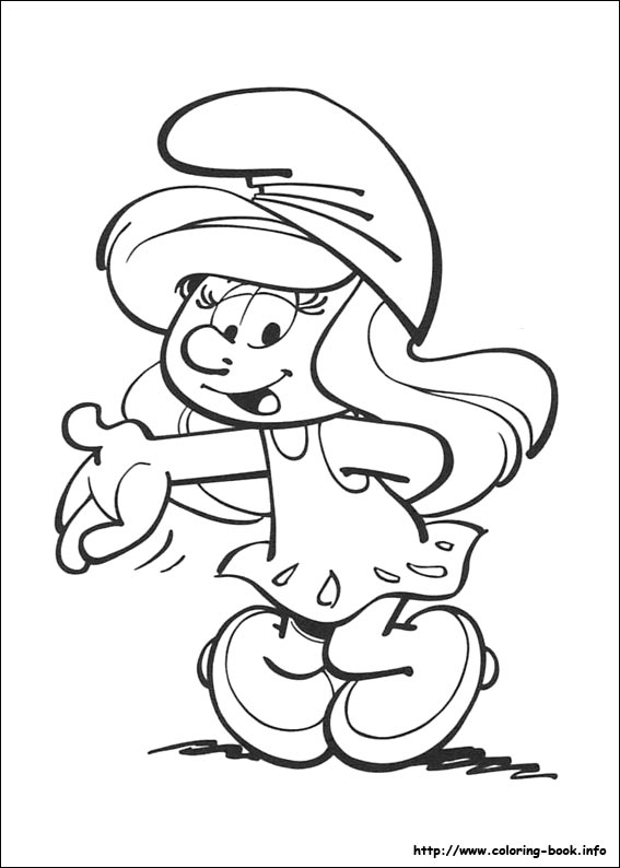 smurfs coloring pages free - photo #2