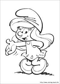 transmissionpress: 12 Smurf Coloring Pages