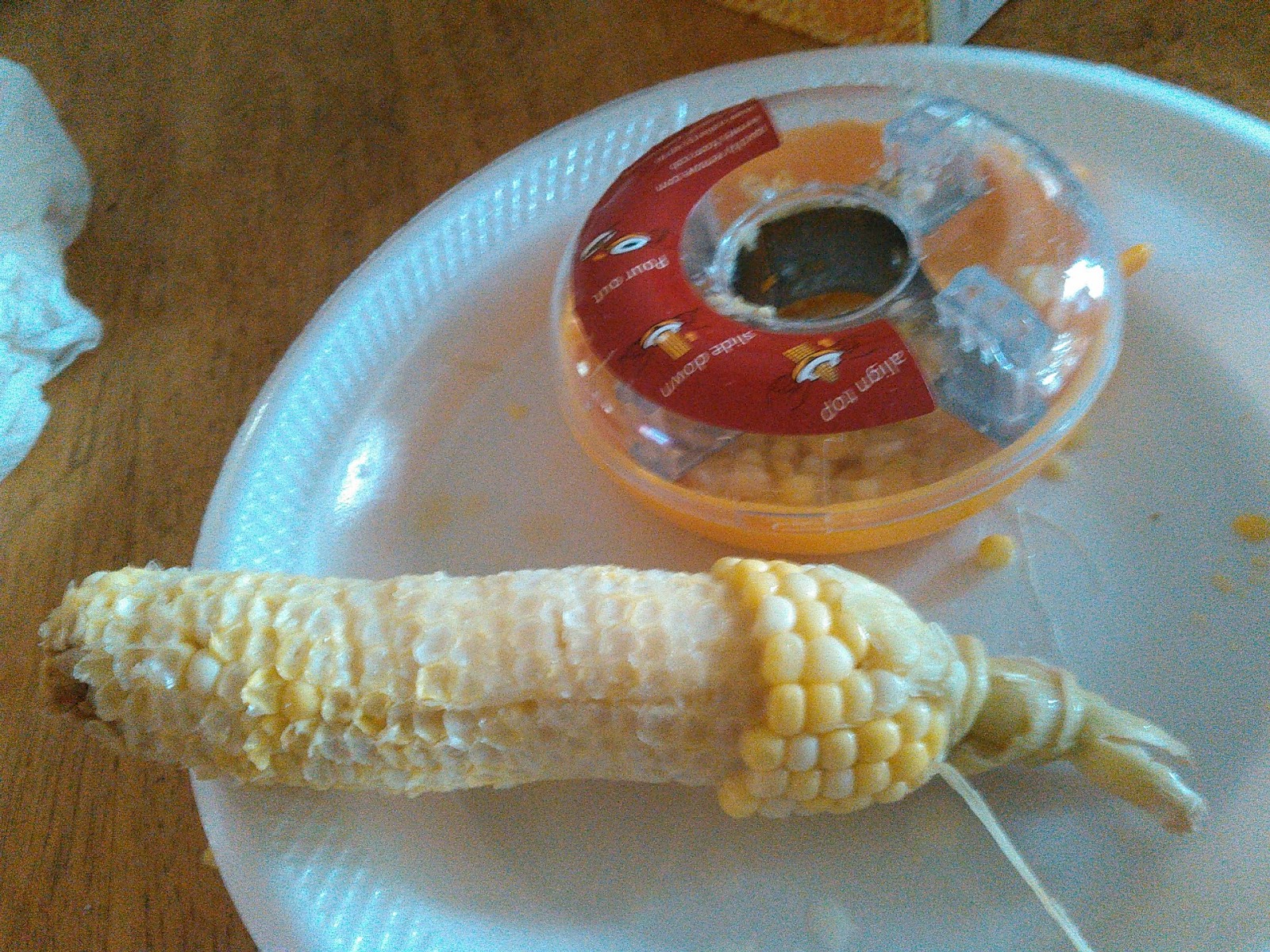 Criscia's Hole in the wall Corn Kernel Remover Sweet Corn Cutter One