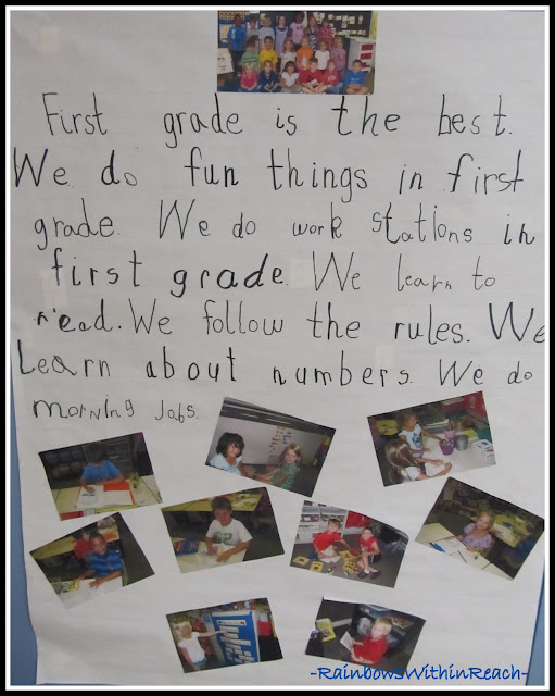 photo of: First Grade Impressions, Insight and Opportunities: Handwritten Class Rules