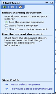 tinhoccoban.net - Hộp hội thoại Mail Meger