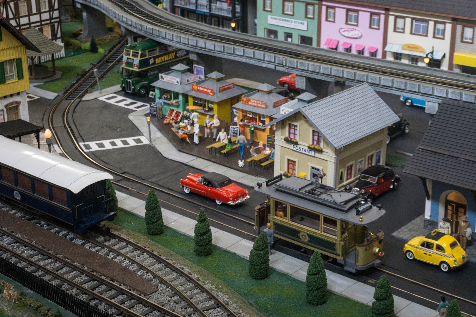 Charleston Daily Photo Model train display at Charleston Place Hotel