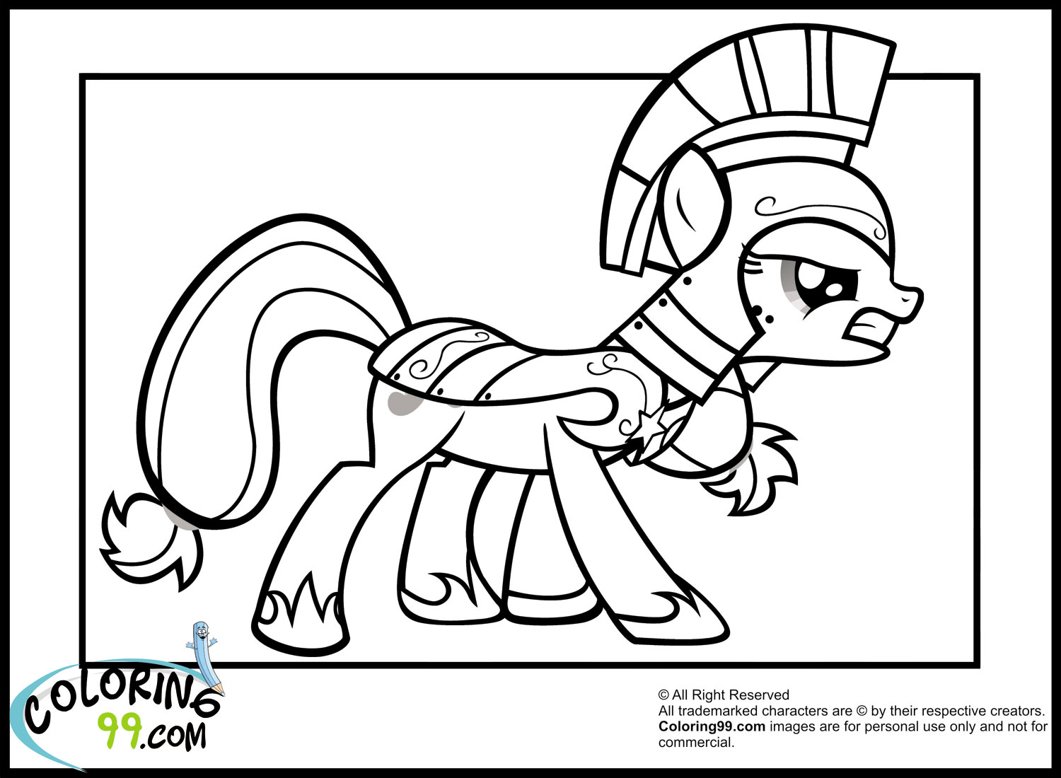 My Little Pony Applejack Coloring Pages Team colors