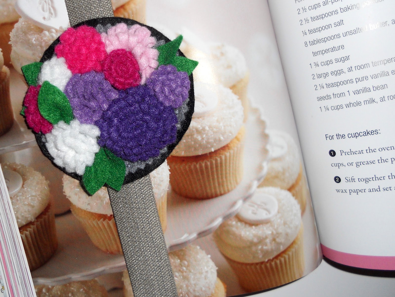 Just Another Hang Up Felt Flower Bookmark...