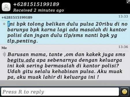 Balasan Kocak SMS Penipuan Balasan Kocak SMS Penipuan