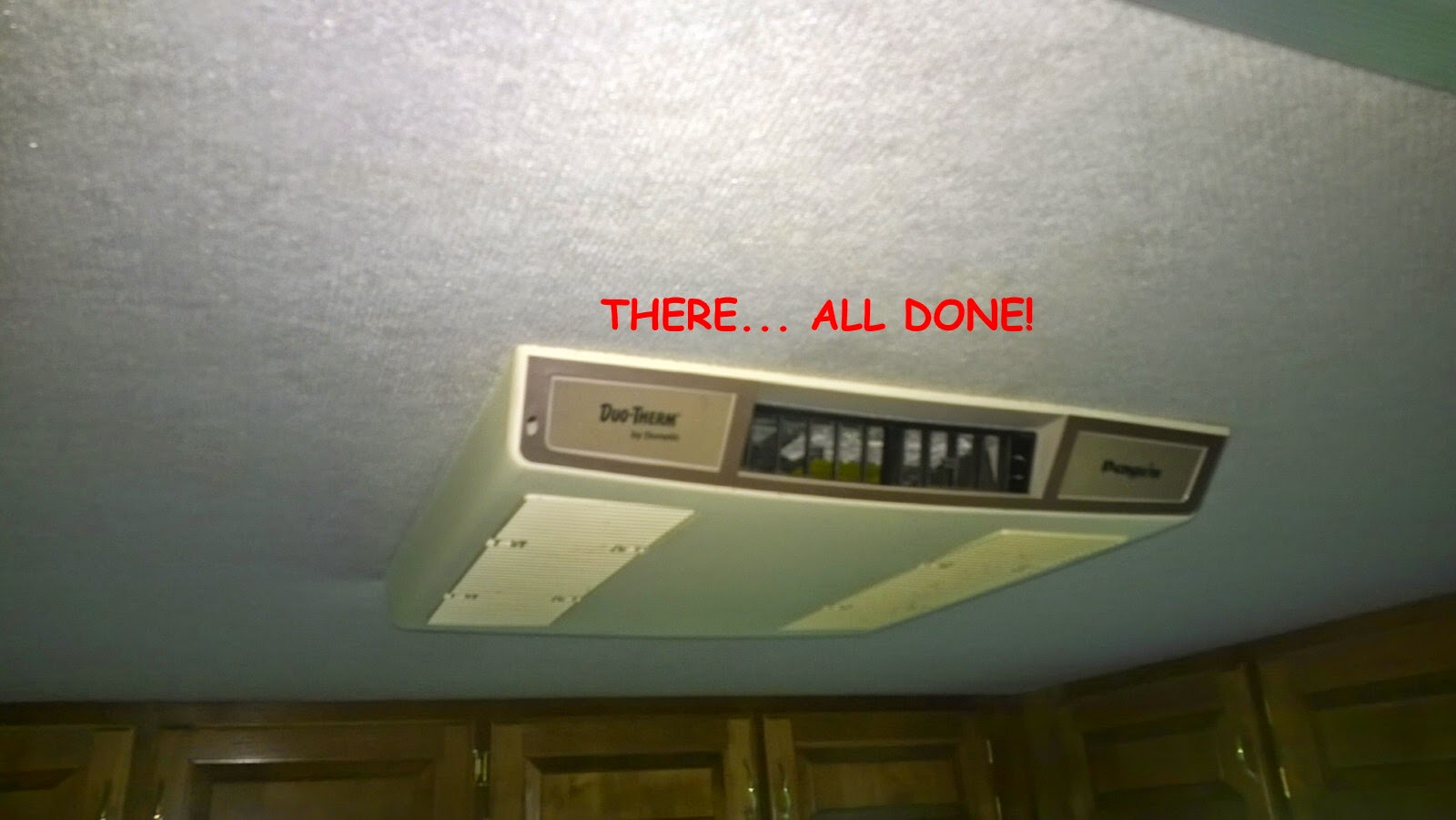 What A View!!! RV Repair replacing gaskets on rooftop Duo Therm