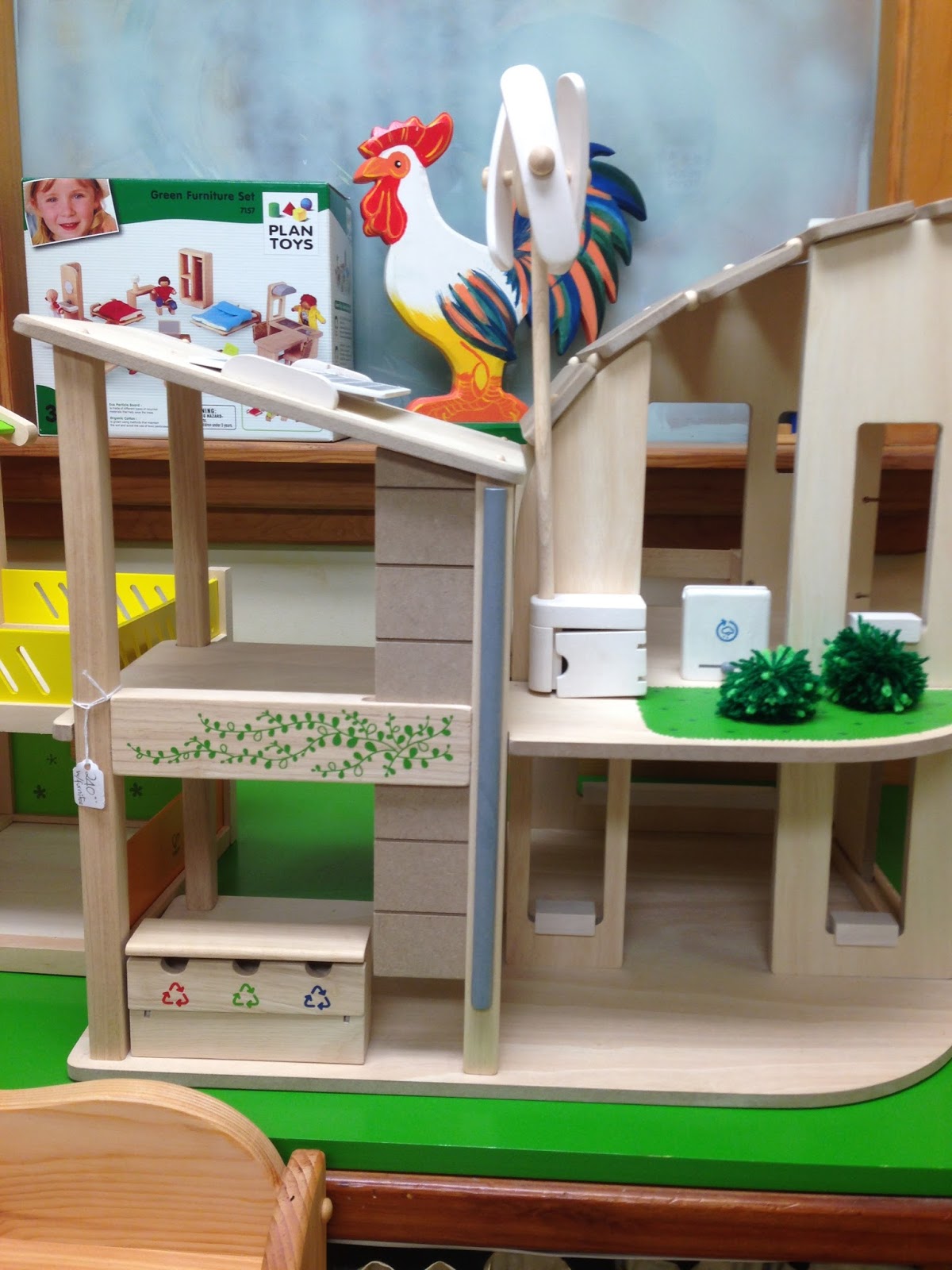 Plan Toys Green Dollhouse 50