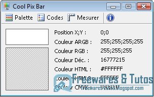 Cool Pix Bar : un logiciel gratuit pour récupérer toutes les couleurs visibles à l'écran