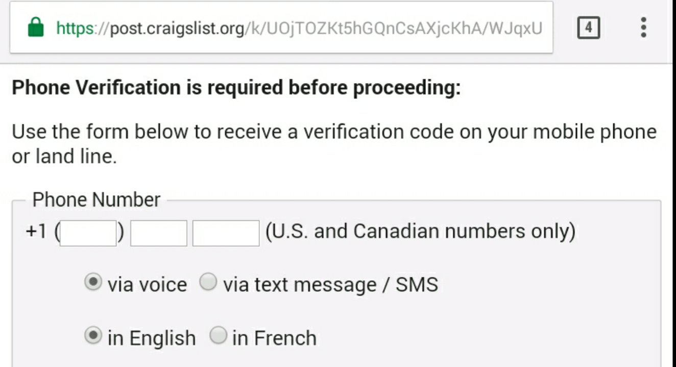 How to bypass Craigslist Phone Verification System: How to ...