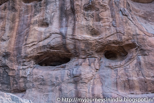 Badami Caves Pit holes