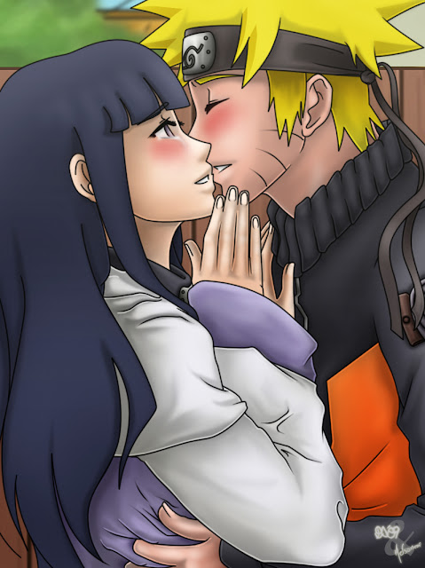 Hình ảnh Naruto và Hinata hôn nhau thật thấm thiết