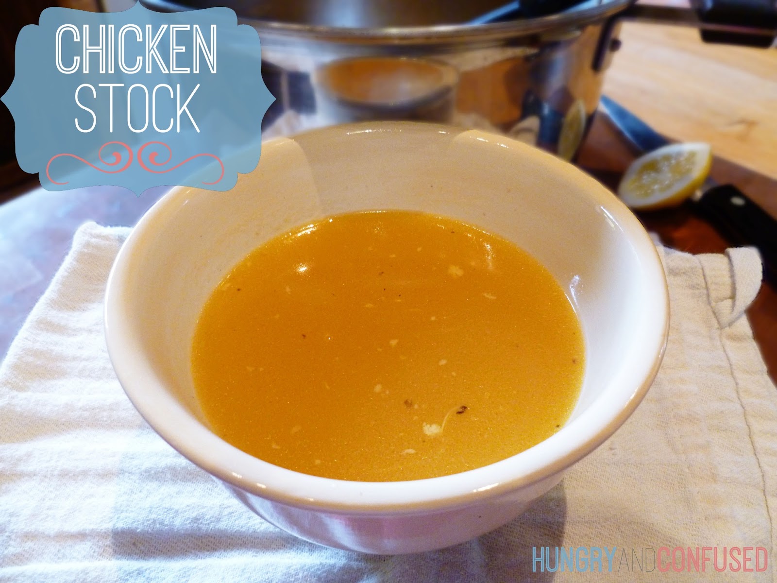 homemade chicken stock