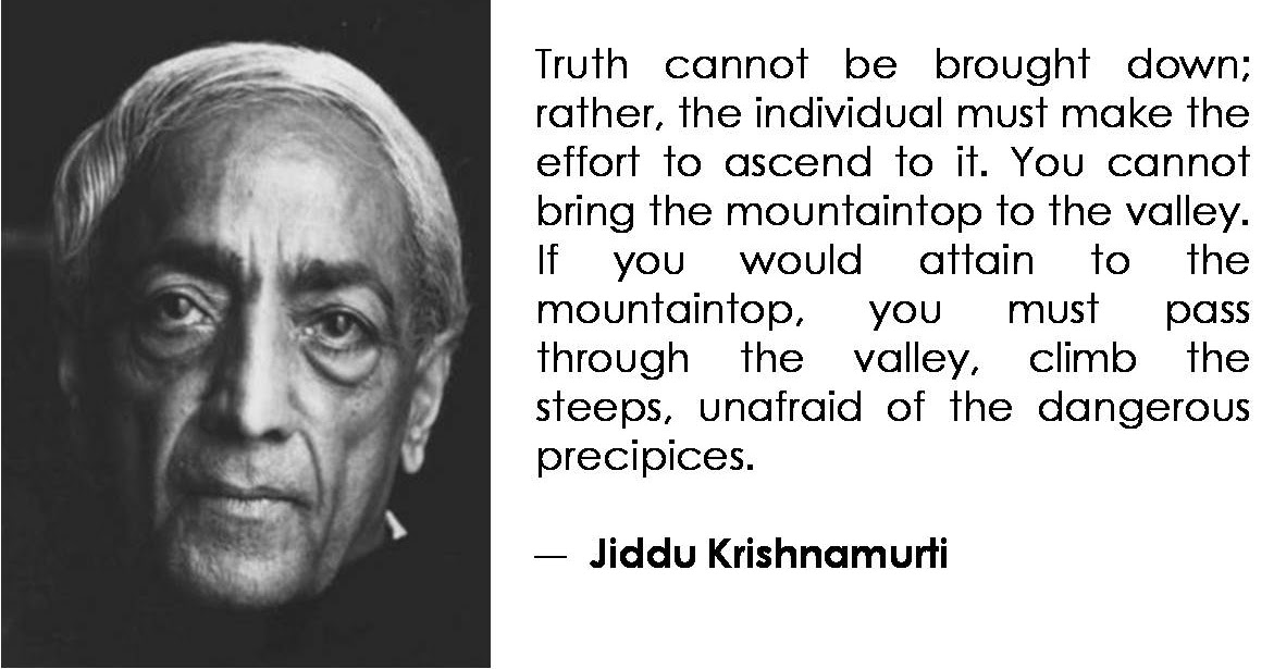 Journey Deep Within: Jiddu Krishnamurti