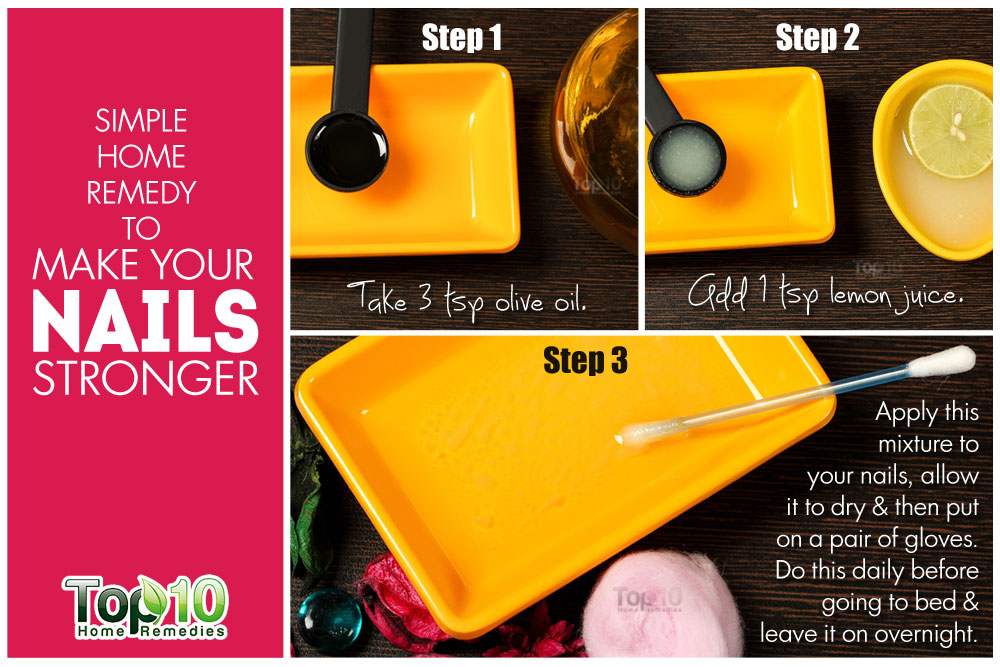 3 Step Homemade Nail Strengthener