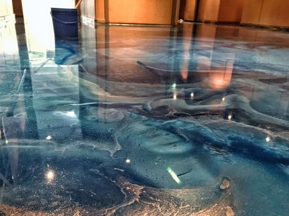Best 50 Metallic Epoxy Floor Design Options For Modern Home Flooring