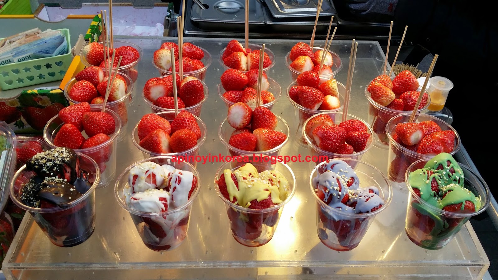 A Pinoy in Korea Photo Of The Day Strawberries in Cups!