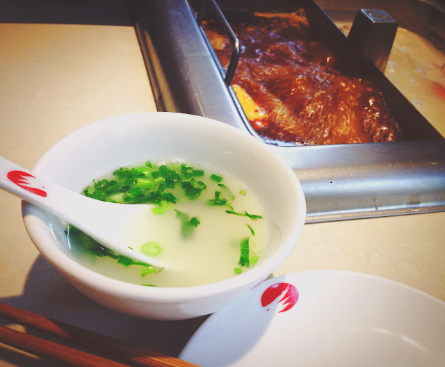 Seafood soup at Hai Di Lao