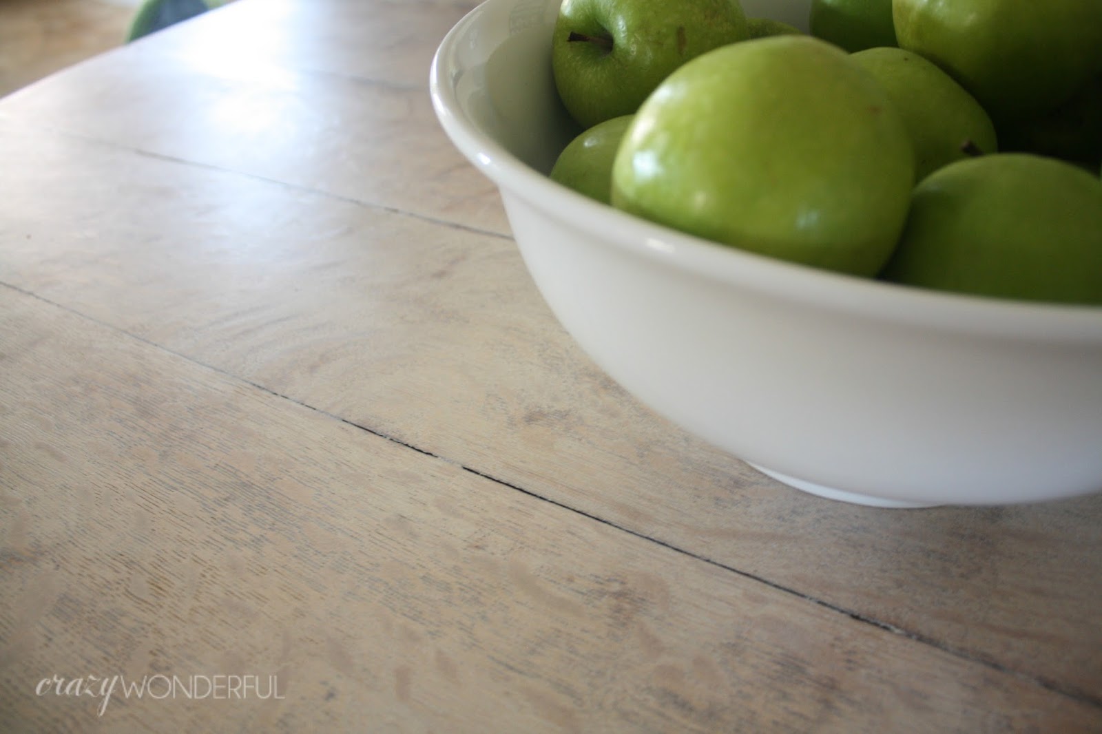 bleached wood look with liming wax Crazy Wonderful