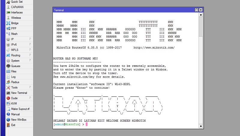 System note