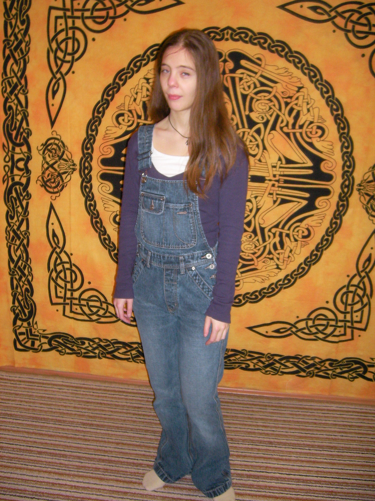Girls Wearing Denim Overalls: 11/01/12
