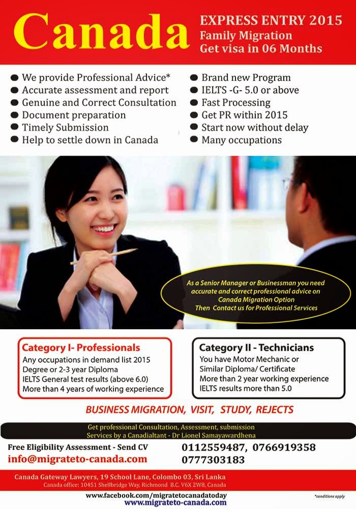 We provide a wide range of legal, consultation and advisory services to clients requiring moving to Canada. Our experts are from Canada and Sri Lanka. Our clients are highly satisfied with our services and we believe you are looking for quality, trust and guaranteed services. If you plan to move to Canada for studies, visit, travel or to live contact us for honest services