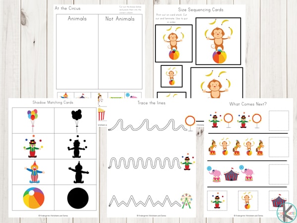 free-circus-worksheets