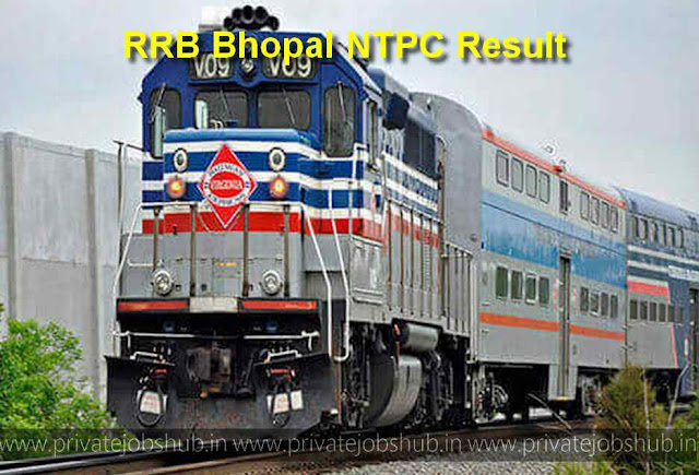RRB Bhopal NTPC Result RRB Bhopal NTPC Result