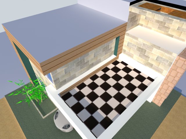 Beautiful 3d house in Sketchup | PORTFOLIO WEBSITE