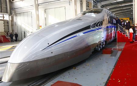 China testa trem Que Chega um 500 km / h