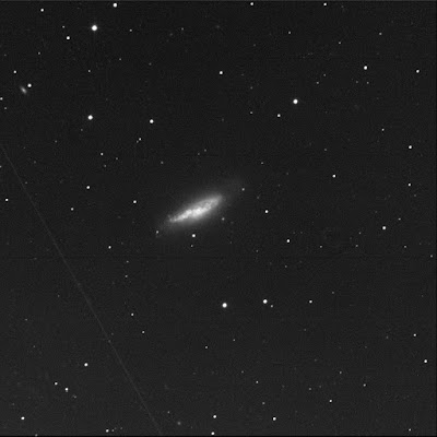 RASC Finest galaxy NGC 4605 in luminance