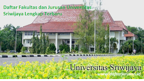 Daftar Fakultas dan Jurusan UNSRI Universitas Sriwijaya Lengkap Terbaru