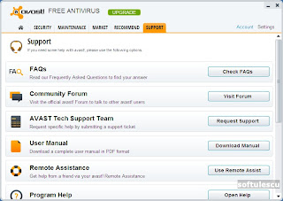 Avast 8 - Support