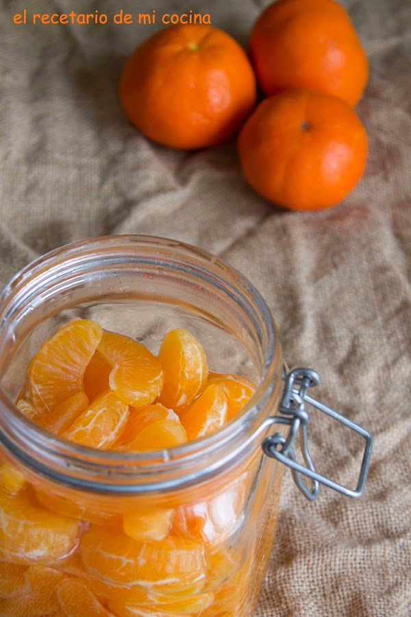 Mandarinas en almibar