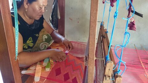 Rangrang Nusa Penida Bali , Hand Woven Fabric, Rangrang Bali