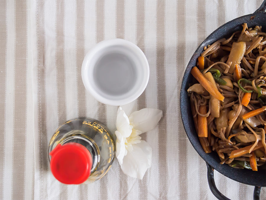 Tallarines de verduras