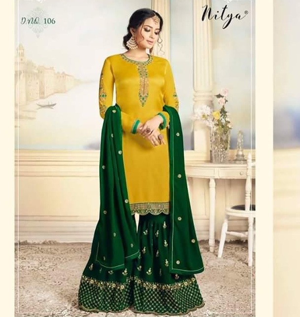 LT Nitya Sharara Georgette pakistani Suits Latest Design wholesale