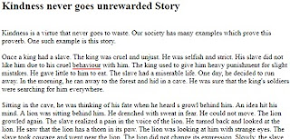 Essay on kindness never goes unrewarded image